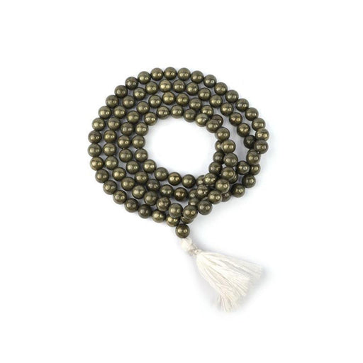 Pyrite Round Bead Mala in India, UK, USA, All Country