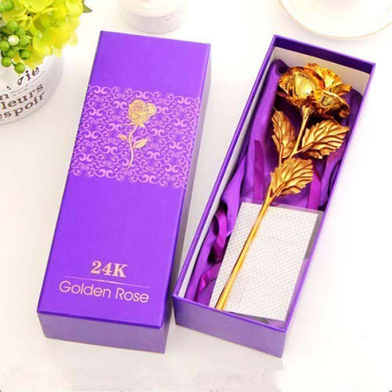 24K Gold Rose with Beautiful Gift Box in India, UK, USA, All Country