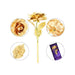 24K Gold Rose with Beautiful Gift Box in India, UK, USA, All Country