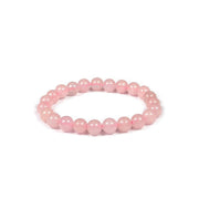 Rose Quartz Round Crystal Bracelet in India, UK, USA, All Country
