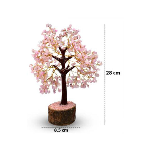 Natural Crystal Rose Quart Tree in India, UK, USA, All Country