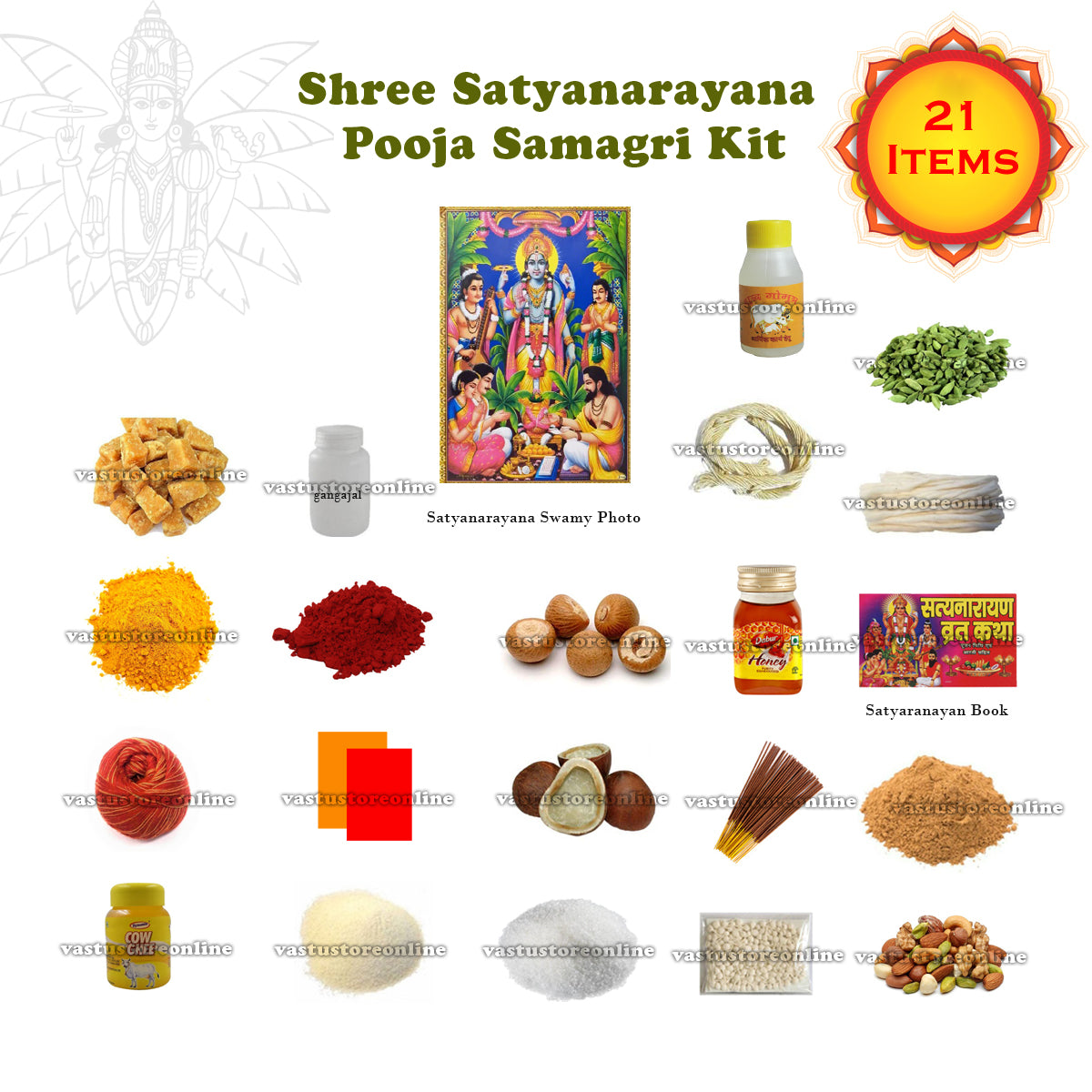 Sri Satyanarayana Swamy Vratham Complete Kit