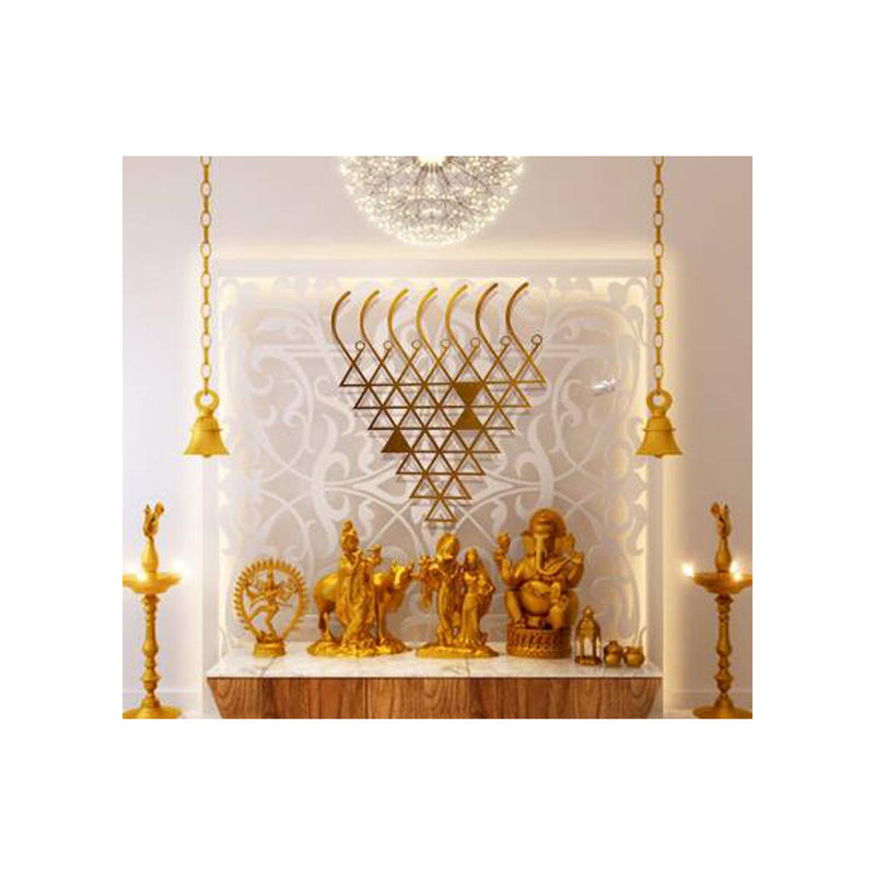 Saraswati Yantra Metal Decor ( 24 x 24 inches) in India, UK, USA, All Country