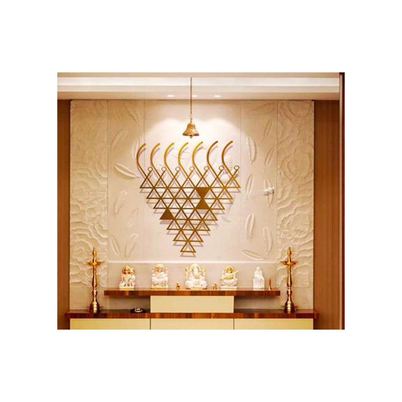 Saraswati Yantra Metal Decor ( 24 x 24 inches) in India, UK, USA, All Country