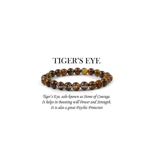 Tiger Eye Round Crystal Bracelet in India, UK, USA, All Country