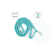 Turquoise Synthetic Round Bead Mala in India, UK, USA, All Country