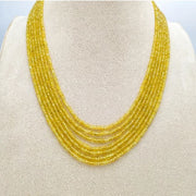Precious Yellow sapphire Natural gemstone Necklace in India, UK, USA, All Country