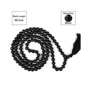 Black Agate Round Beads Mala in India, UK, USA, All Country