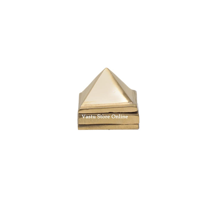 Brass Vastu Pyramid Set for Home Office Temple - 1 inch in India, UK, USA, All Country