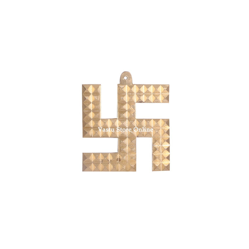 Pure Brass Swastik with Pyramid for Home, Office & Factory in India, UK, USA, All Country