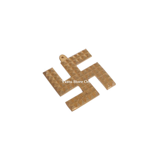 Pure Brass Swastik with Pyramid for Home, Office & Factory in India, UK, USA, All Country