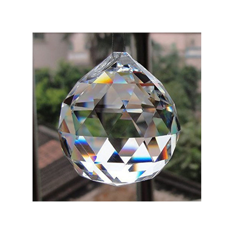 Fengshui Clear Crystal Hanging Ball for Good Luck & Prosperity in India, UK, USA, All Country