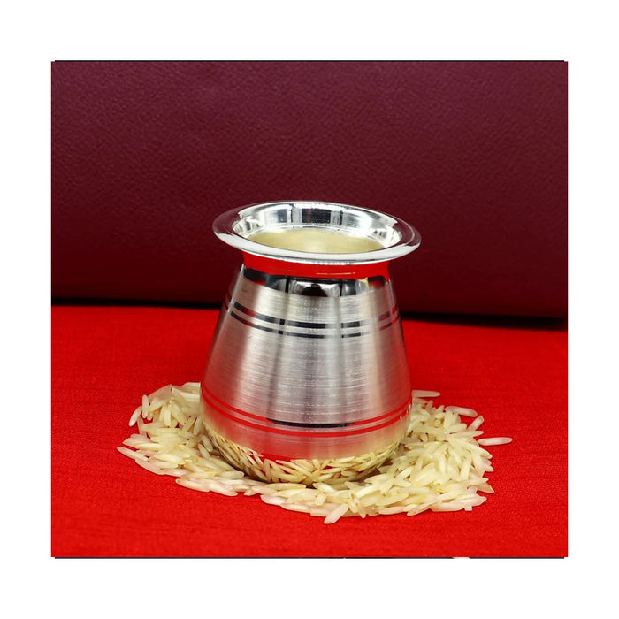 999 pure silver handmade elegant oil lamp, silver home temple utensils, silver diya, deepak, silver vessels in India, UK, USA, All Country