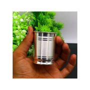 999 fine silver handmade small baby bowl and water glass set, silver tumbler, flask, silver vessels utensils in India, UK, USA, All Country