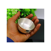 999 fine silver handmade small baby bowl and water glass set, silver tumbler, flask, silver vessels utensils in India, UK, USA, All Country
