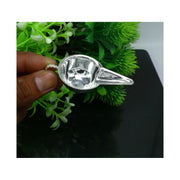 Silver handmade new born baby feeder, water milk silver feeder, silver baby food set baby kids utensils in India, UK, USA, All Country