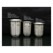 999 fine silver handmade baby water milk glass tumbler, all sizes silver tumbler, silver baby food dining set, silver utensils in India, UK, USA, All Country