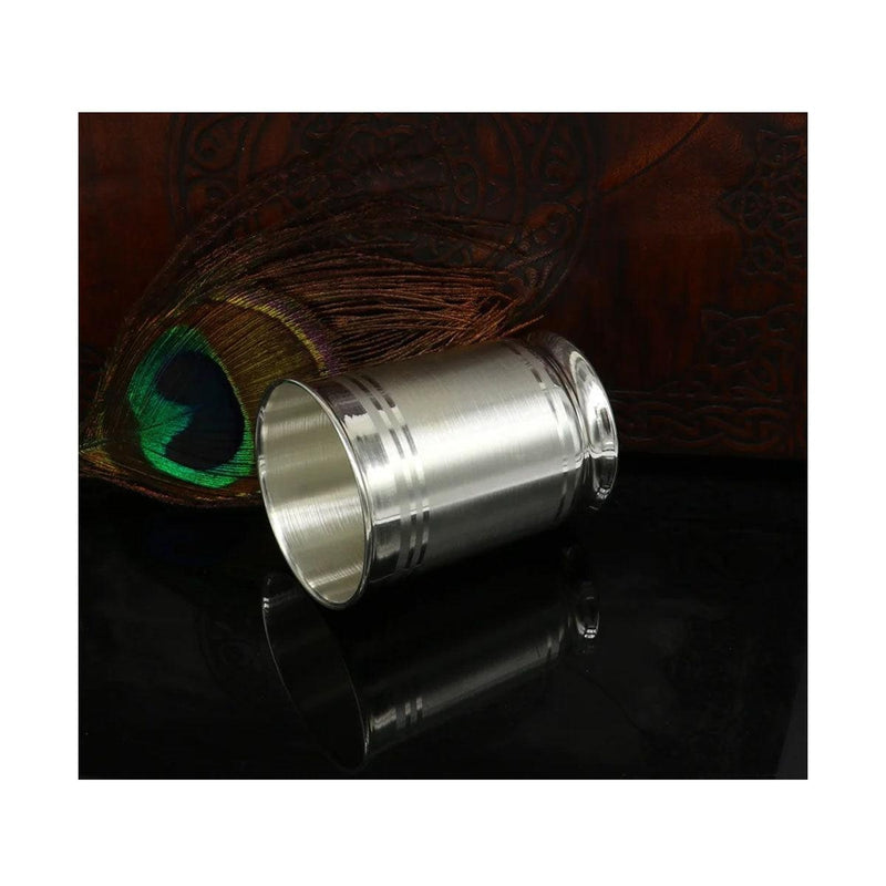 999 Fine Silver Vessel for water/milk Glass tumbler, silver flask, baby kids silver utensils in India, UK, USA, All Country