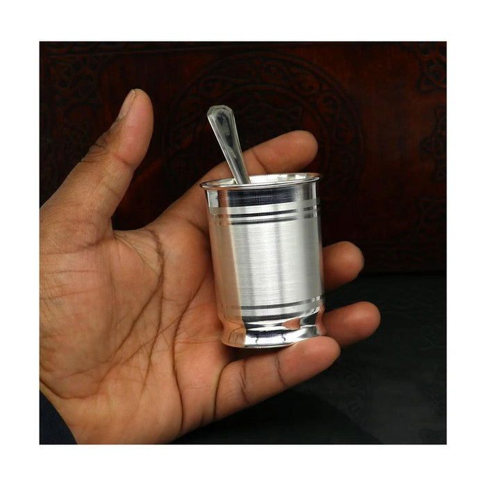 999 pure silver Water/milk tumbler, silver vessel, silver baby set utensils, silver puja article in India, UK, USA, All Country