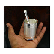 999 pure silver Water/milk tumbler, silver vessel, silver baby set utensils, silver puja article in India, UK, USA, All Country
