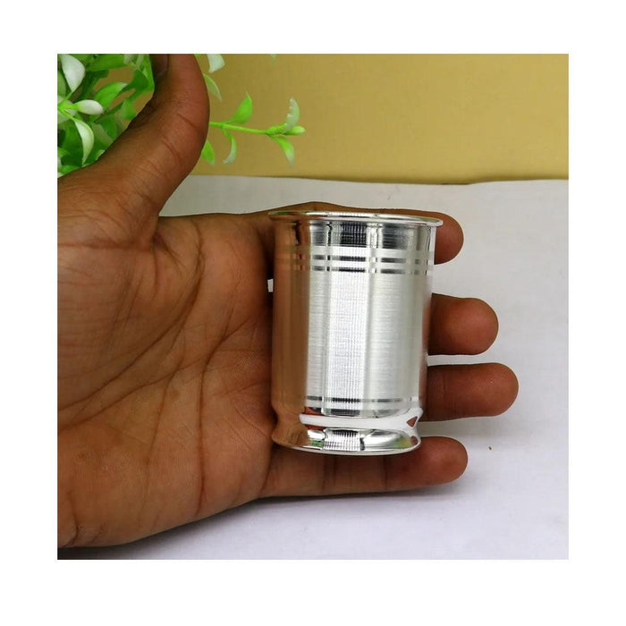 999 Fine Silver Vessel for water/milk Glass tumbler, silver flask, baby kids silver utensils stay healthy in India, UK, USA, All Country
