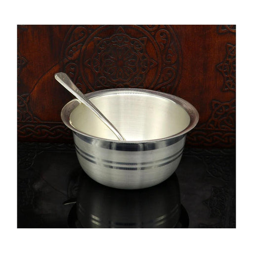 999 fine silver handmade small baby bowl , silver tumbler, flask, stay baby/kids healthy, silver vessels utensils in India, UK, USA, All Country