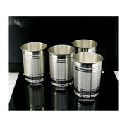 999 Fine Silver Water Glass Tumbler Silver Vessel Set, silver baby utensils, silver puja article, gifting utensils in India, UK, USA, All Country