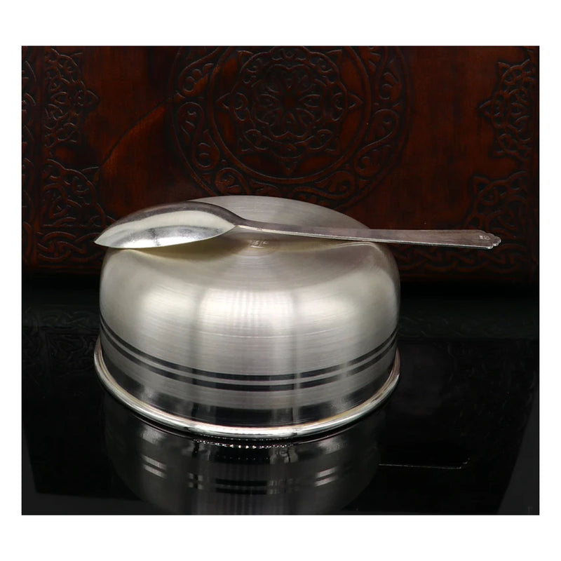 999 pure sterling silver handmade solid silver bowl in India, UK, USA, All Country