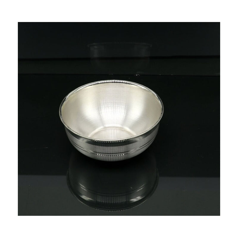 925 sterling solid silver handmade bowl baby gift, pure silver vessel, silver utensils, silver puja article, puja utensils bowl in India, UK, USA, All Country