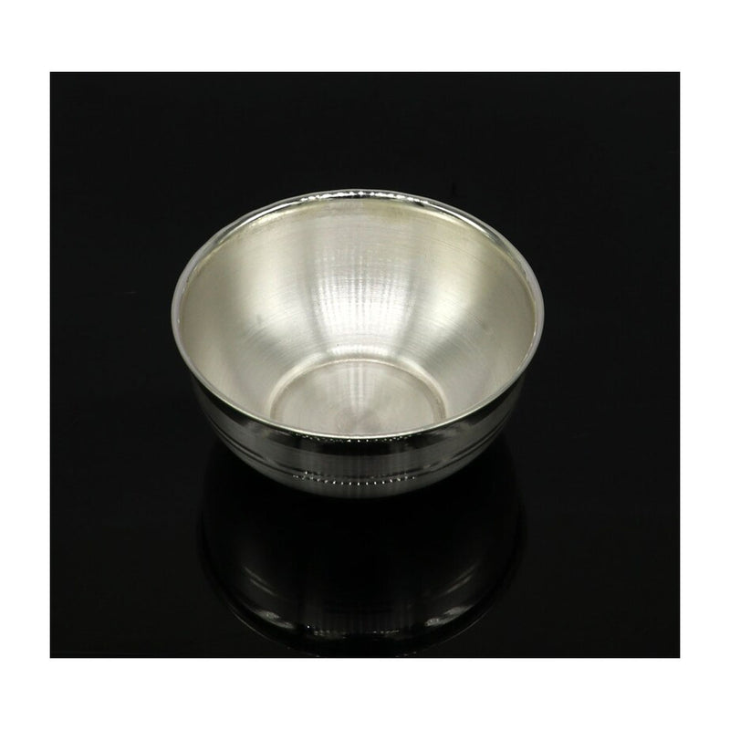 925 sterling solid silver handmade bowl baby gift, pure silver vessel, silver utensils, silver puja article, puja utensils bowl in India, UK, USA, All Country