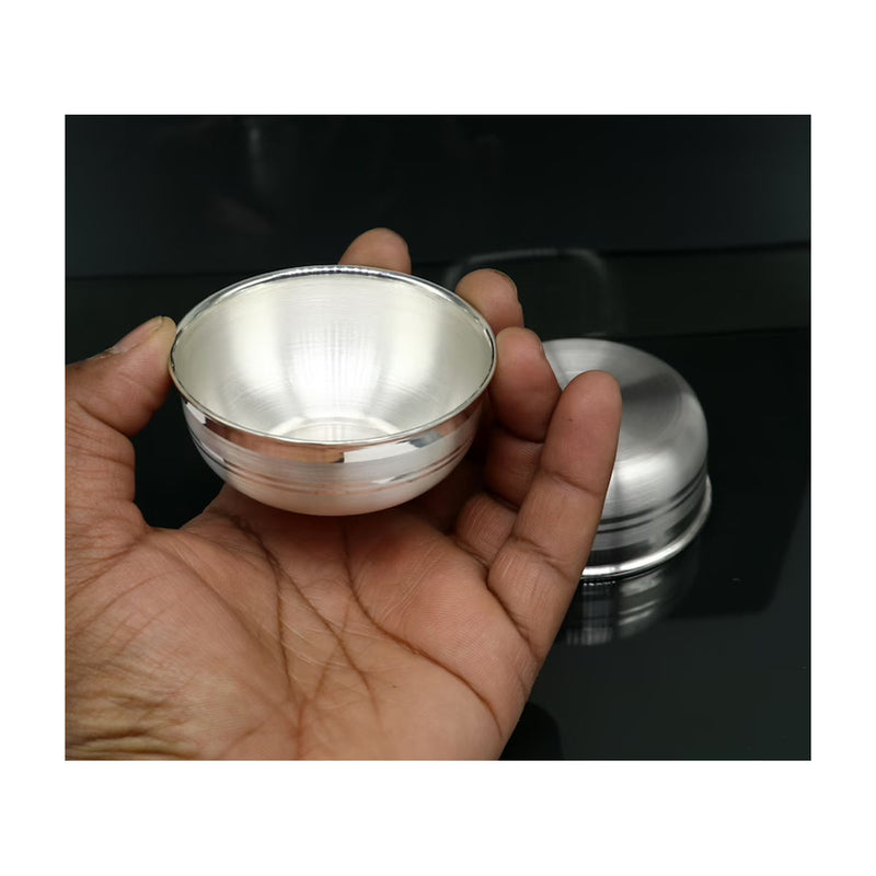 925 sterling solid silver handmade bowl baby gift, pure silver vessel, silver utensils, silver puja article, puja utensils bowl in India, UK, USA, All Country
