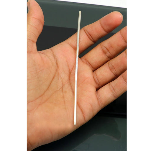 5.4" inches long handmade solid sterling silver eyeliner stick, kajal sticks, surma stick, fabulous brides vintage style gift in India, UK, USA, All Country