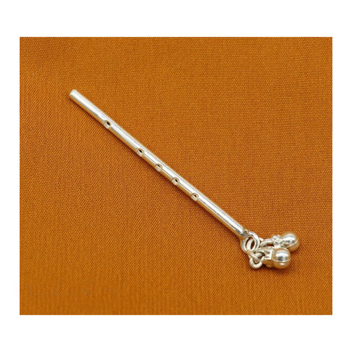 Small Flute Solid sterling silver handmade idol krishna flute, silver bansuri, laddu gopala flute, little krishna flute in India, UK, USA, All Country