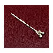 Small Flute Solid sterling silver handmade idol krishna flute, silver bansuri, laddu gopala flute, little krishna flute in India, UK, USA, All Country