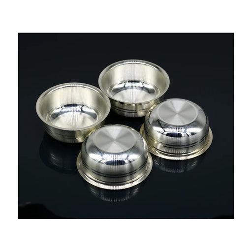 999 Fine silver handmade solid bowl, silver utensils, silver vessel, baby food bowl, baby kitchen set in India, UK, USA, All Country