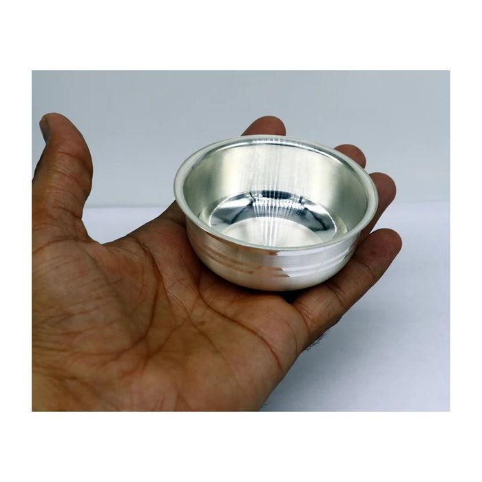 999 Fine silver handmade solid bowl, silver utensils, silver vessel, baby food bowl, baby kitchen set in India, UK, USA, All Country