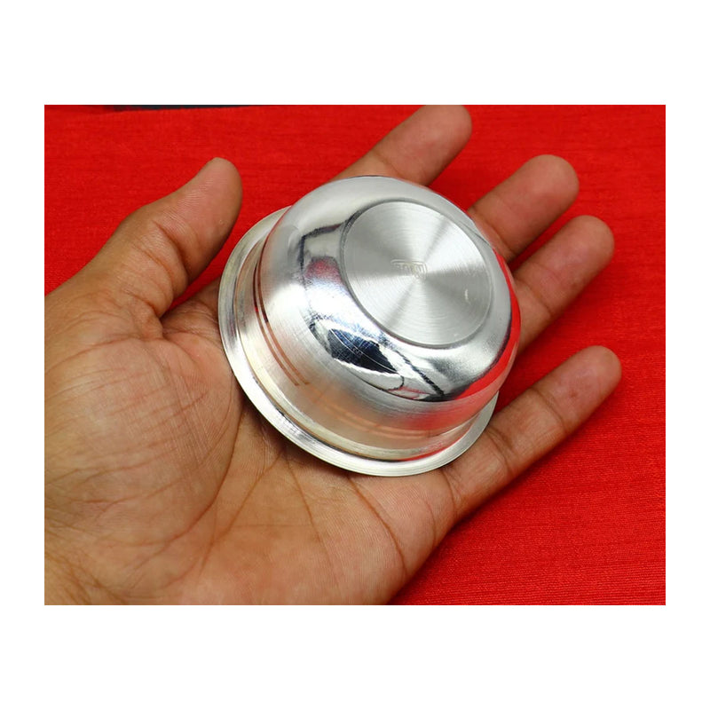 999 Fine silver handmade solid bowl, silver utensils, silver vessel, baby food bowl, baby kitchen set in India, UK, USA, All Country