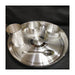 11" Size Set Weight - 880 grams 999 Pure Silver Dinner Set / Thali Set - Ashapura Pattern for Home Use or Gifting Silver Dinner Set in India, UK, USA, All Country