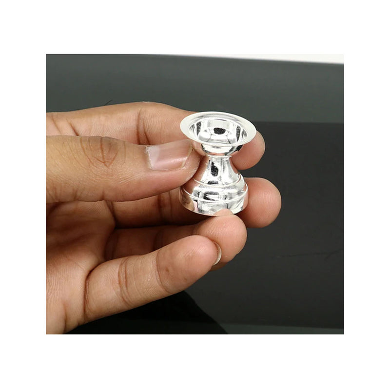 999 pure silver handmade elegant oil lamp, silver home temple utensils, silver diya in India, UK, USA, All Country