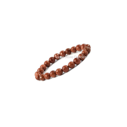 Gold Stone Brown Faceded Crystal Bracelet in India, UK, USA, All Country