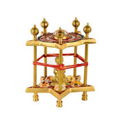 Panchmukhi Hanuman Yantra Pooja Chowki in Brass in India, UK, USA, All Country