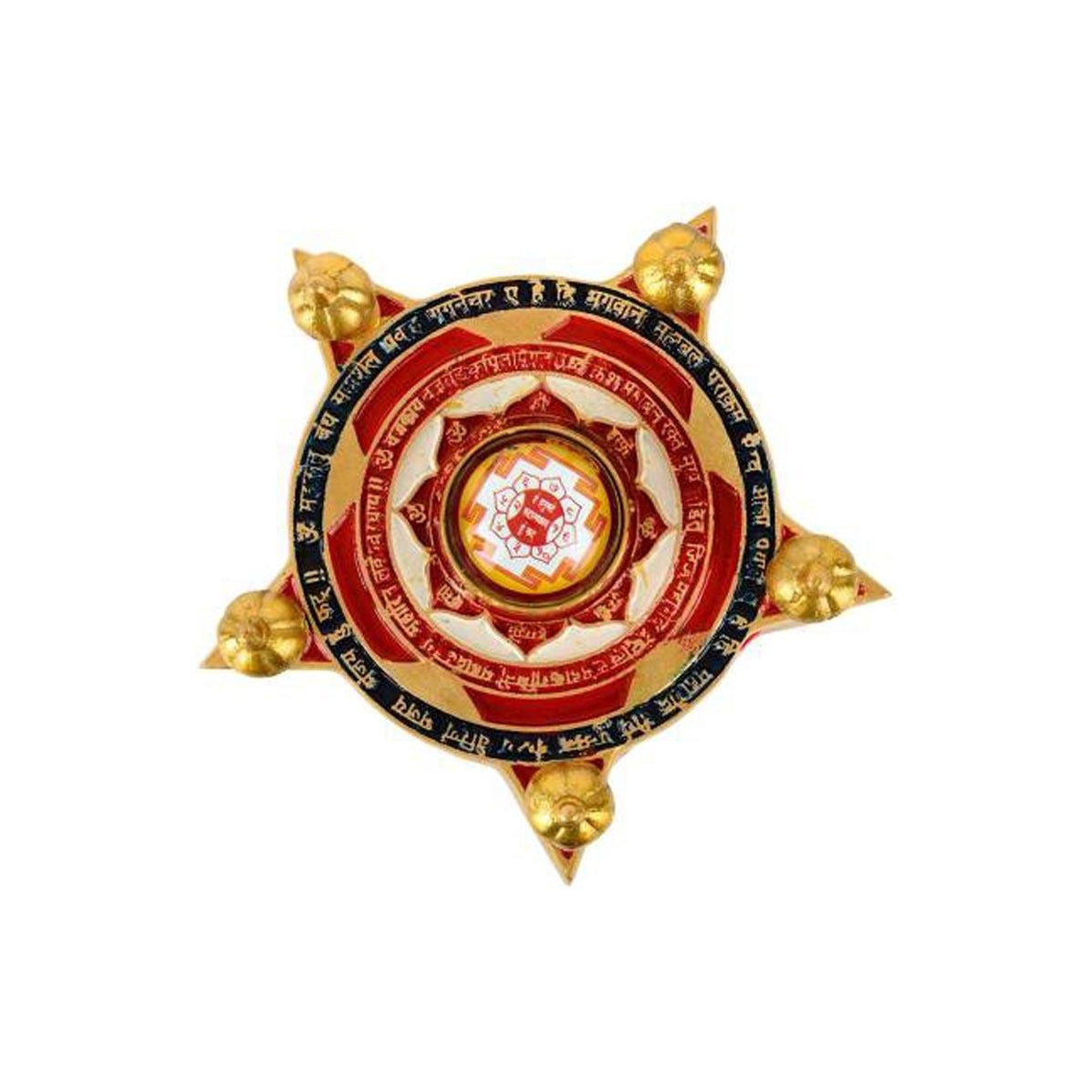 Panchmukhi Hanuman Yantra Pooja Chowki in Brass in USA, Europe, Uk