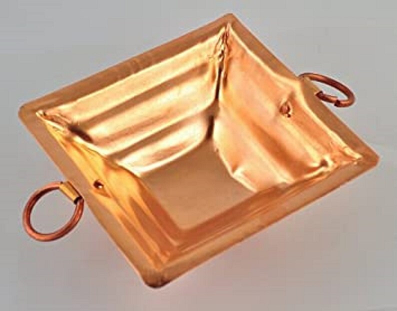 Copper Hawan Kund Traditional Indian Agnihotri Yagna Havan Kund for Home Mandir in India, UK, USA, All Country