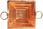 Copper Hawan Kund Traditional Indian Agnihotri Yagna Havan Kund for Home Mandir in India, UK, USA, All Country
