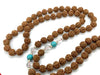 5 Mukhi Rudraksha mala bead necklace, 7 chakra mala, knotted mala in India, UK, USA, All Country