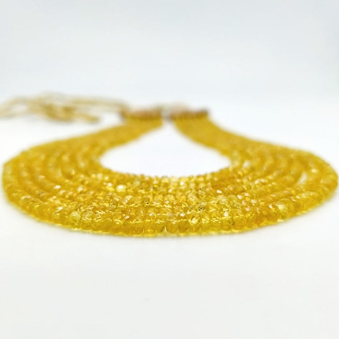 Precious Yellow sapphire Natural gemstone Necklace in India, UK, USA, All Country