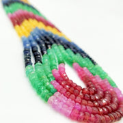 Precious Natural Emerald Ruby Blue and Yellow Sapphire Gemstone Necklace in India, UK, USA, All Country