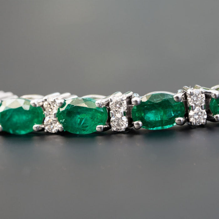 Natural Emerald Bracelet for women, wedding jewelry, Anniversary Gift in India, UK, USA, All Country