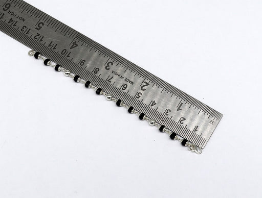 Sterling silver customized black beads Nazariya bracelet, protect from evil eyes, new born baby bracelet in India, UK, USA, All Country