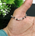 Sterling silver customized black beads Nazariya bracelet, protect from evil eyes, new born baby bracelet in India, UK, USA, All Country
